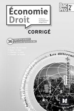 Ressources plus - economie-droit - 2de bac pro - corrige