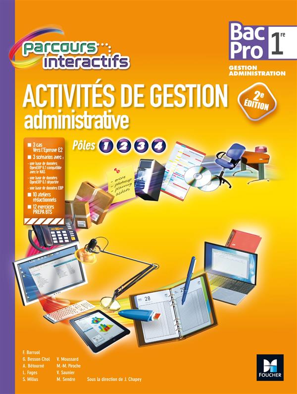 Parcours interactifs ; activités de gestion administrative ; 1re BAC pro GA
