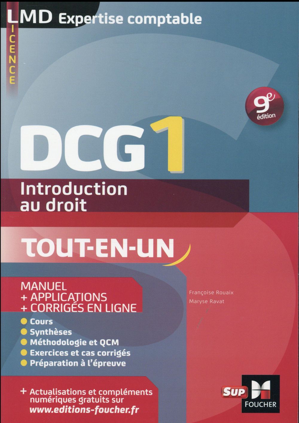 DCG 1 ; introduction au droit ; manuel et applications millésime 2015-2016 (9e édition)