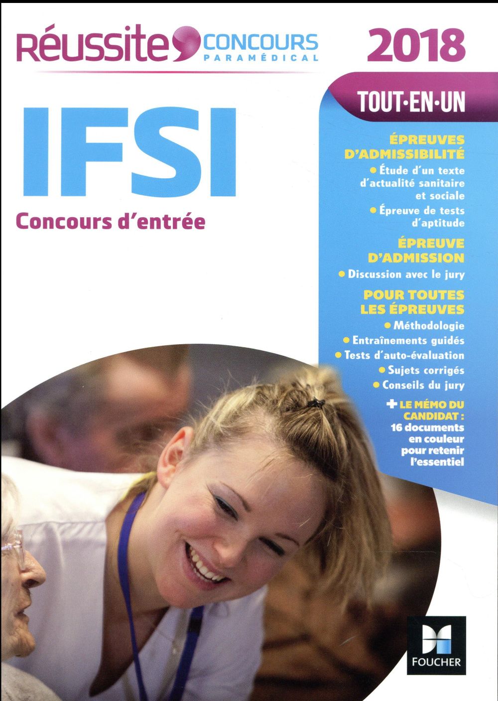 Réussite concours : IFSI ; concours d'entrée (édition 2018)