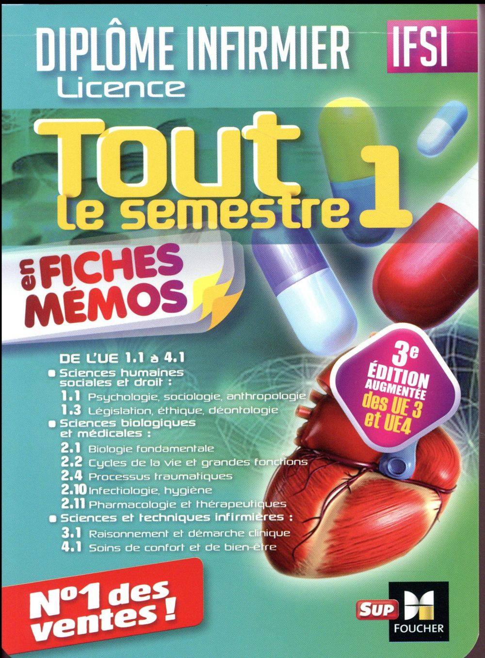 IFSI tout le semestre 1 en fiches mémos ; diplôme infirmier (3e édition)