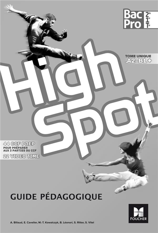 High spot tome unique 2de/1re/tle bac pro - ed. 2017 - guide pedagogique