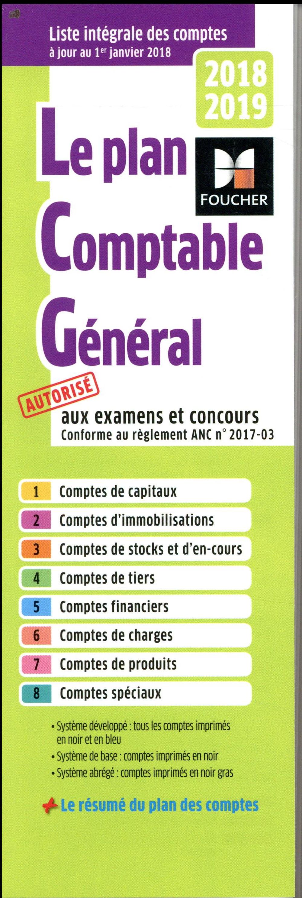 Plan comptable général (édition 2018/2019)