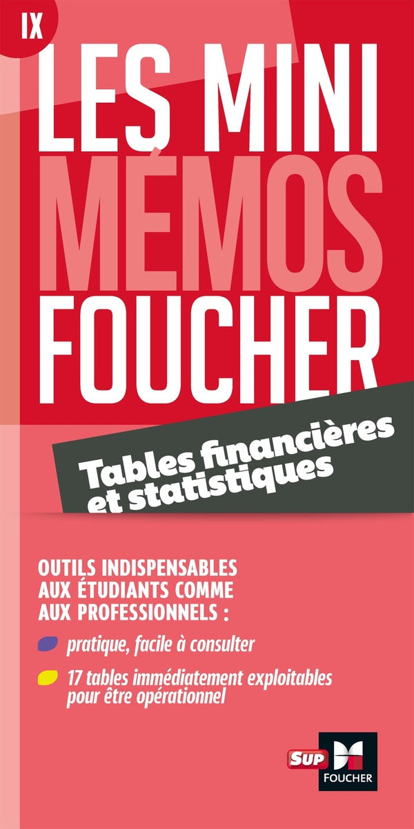 Les mini mémos Foucher : tables financières et statistiques