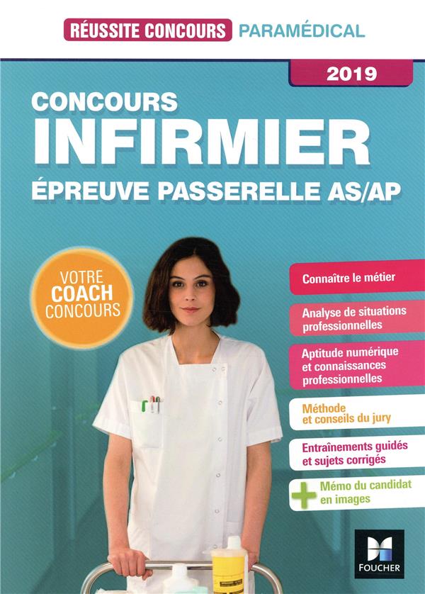 Réussite concours : IFSI ; épreuve passerelle AS/AP (édition 2019)