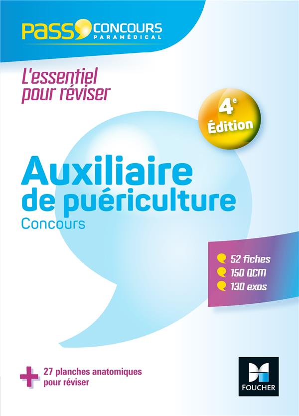 Pass'concours Tome 33 : auxiliaire de puériculture; AP ; entrée en IFAP ; révision et entraînement (4e édition)