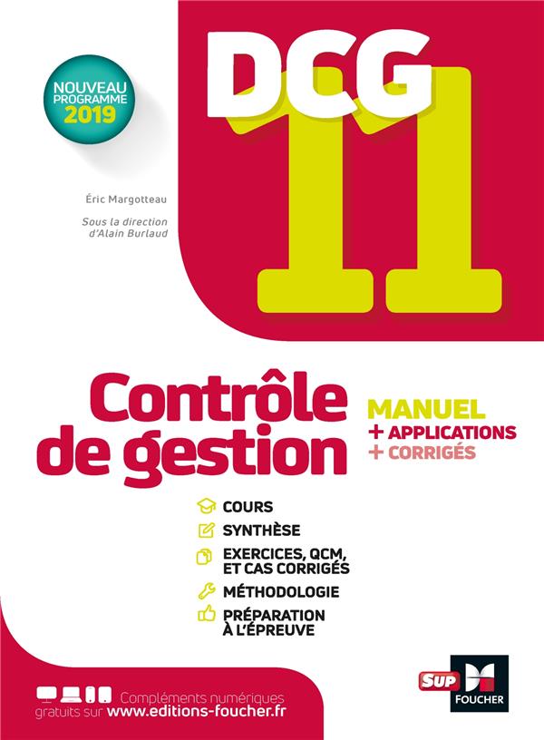 DCG 11 ; contrôle de gestion ; manuel et applications