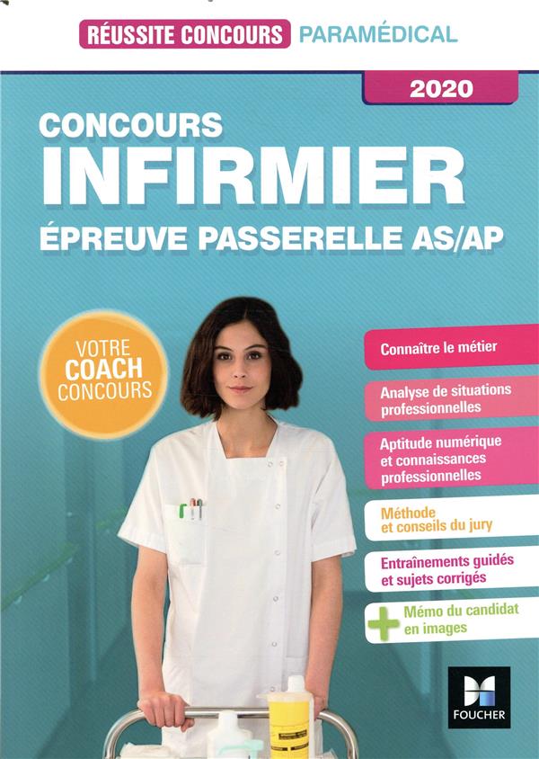 Réussite concours : concours infirmier ; épreuve passerelle AS/AP (édition 2020)