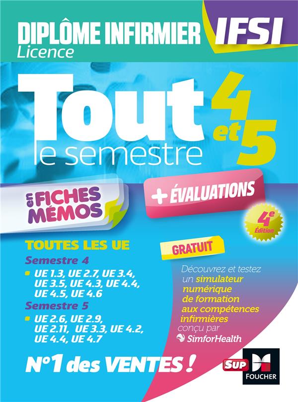 Tout le semestre 4 & 5 en fiches mémos ; diplôme IFSI