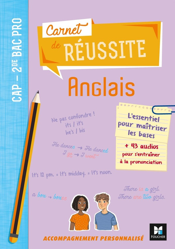 Carnet de réussite : anglais ; CAP 2de bac pro ; livre de l'élève (édition 2021)
