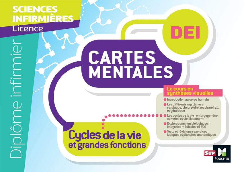 Diplôme infirmier IFSI ; cartes mentales ; UE 2.2 ; cycles de la vie