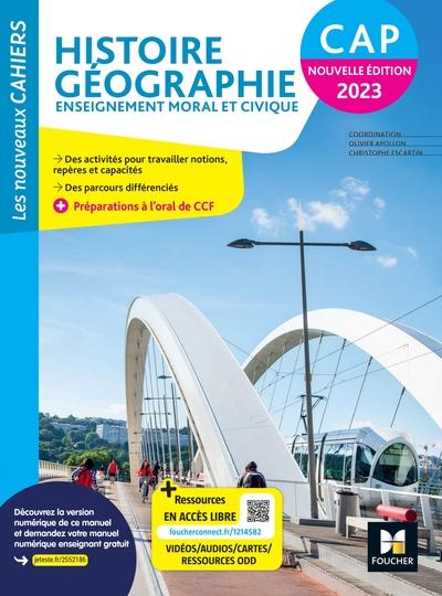 Les nouveaux cahiers - histoire-geographie-emc cap - ed. 2023 - livre eleve - specimen