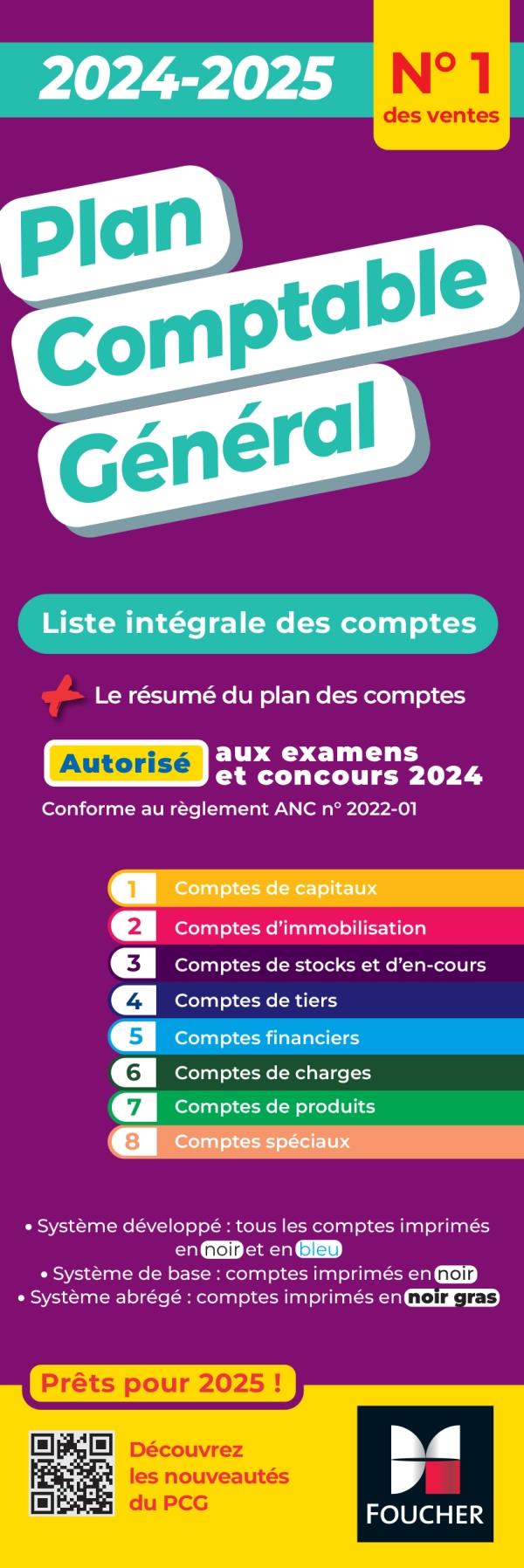 Plan comptable général (édition 2024/2025)