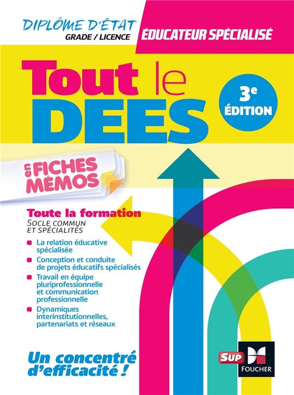 Diplôme d'État éducateur spécialisé ; Tout le DEES en fiches mémos (3e édition)