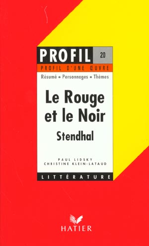 Le rouge et le noir, de Stendhal