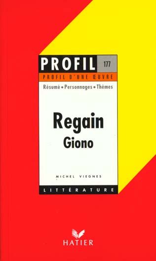 Regain, de Jean Giono