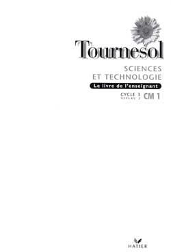 Sciences et technologie ; CM1 ; livre de l'enseignant