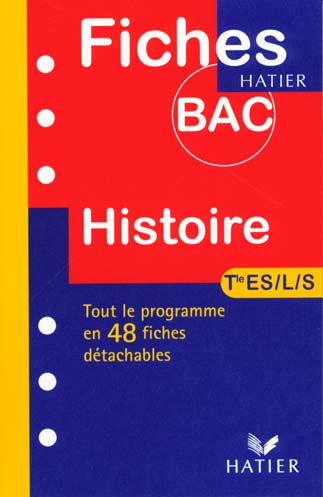 Fiches bac histoire terminale es, l, s