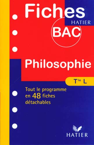 Fiches bac philosophie terminale 1998