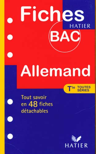 Fiches bac allemand toutes series