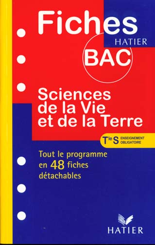 Fiches bac sciences de la vie et de la terre terminale s enseignement obligatoire