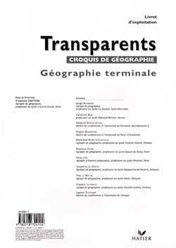 Geographie terminale ; transparents cartes de preparation au bac