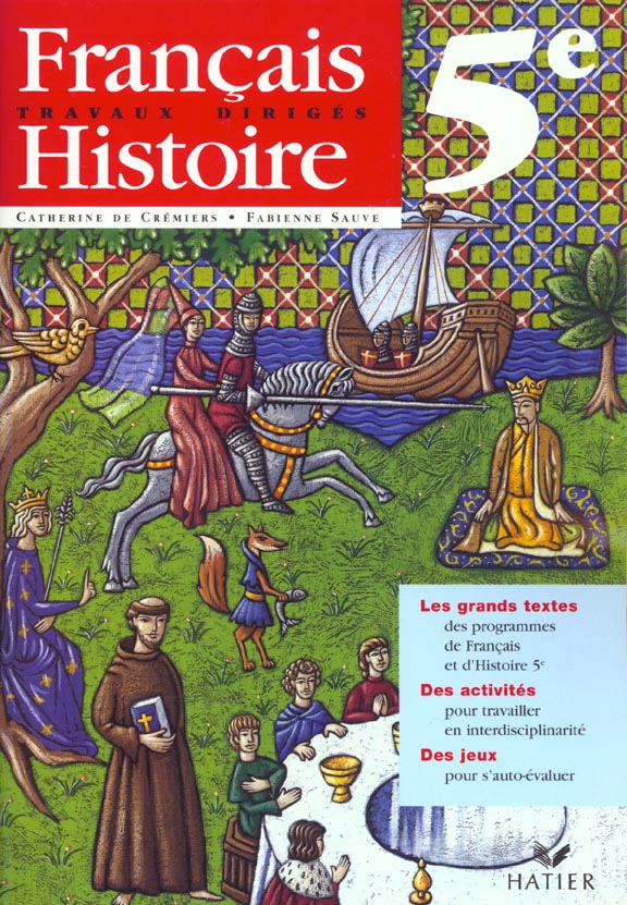 Francais histoire ; 5e ; travaus diriges