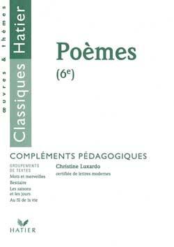 Recueil de poèmes 6e ; livre du maître