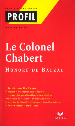Le colonel Chabert, d'Honoré de Balzac