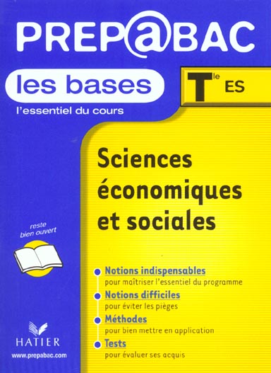 Cours sciences economiques et sociales terminale es