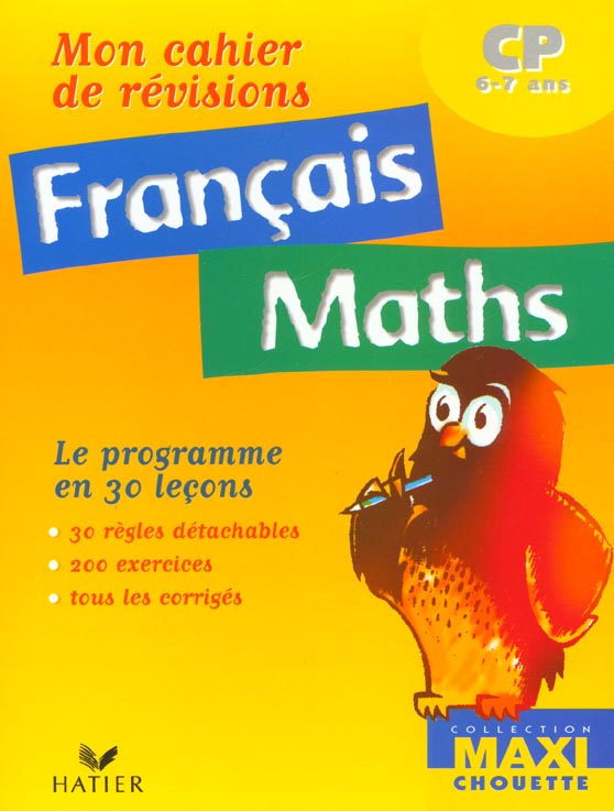 Mon cahier de revisions cp ; franÇais maths