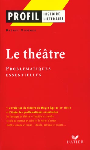 Le théâtre ; problématiques essentielles