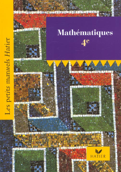 Maths 4e ; livre de l'eleve