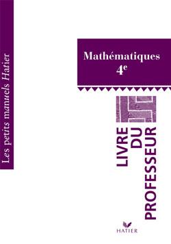 Mathematiques ; 4e ; livre du professeur