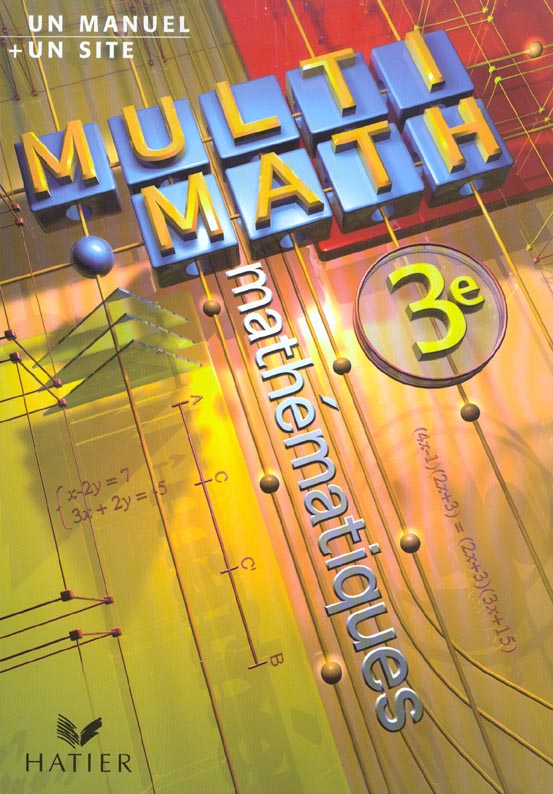 Mathématiques ; 3ème ; manuel de l'élève (édition 2003)
