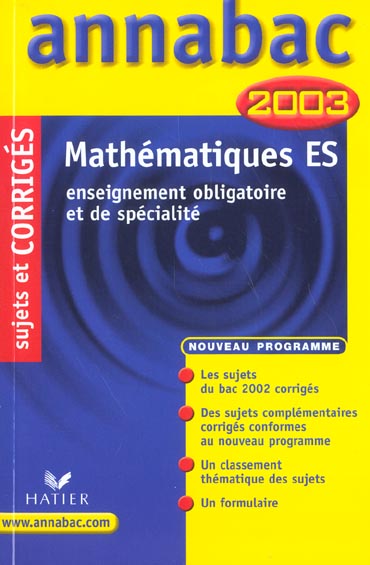 Annabac sujets & corrigés