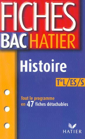 Fiches bac : histoire ; terminale L/ES/S