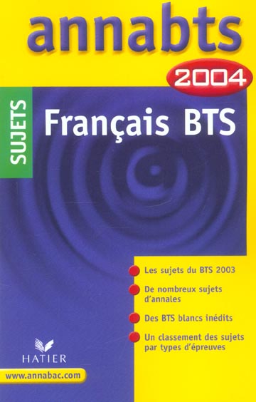 ANNABTS Tome 00002 : sujets (édition 2004)