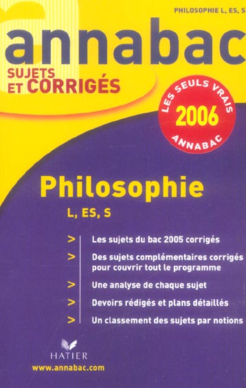 Annabac sujets & corrigés Tome 11 (édition 2006)