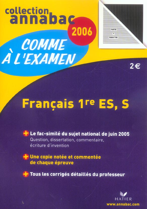 Annabac sujets & corrigés : S (édition 2006)