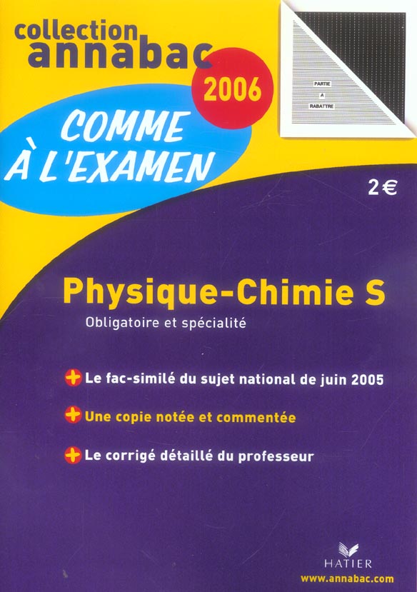 Annabac sujets & corrigés : obligatoire et specialite (édition 2006)