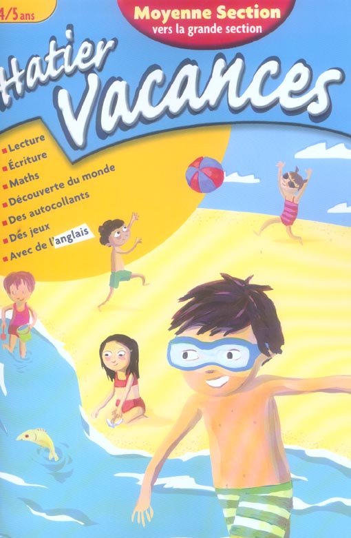 Hatier vacances : hatier vacances; moyenne section vers la grande section de maternelle