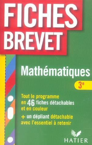 Fiches brevet Tome 3