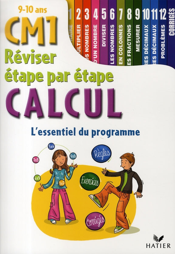 Réviser étape par étape ; calcul ; cm1