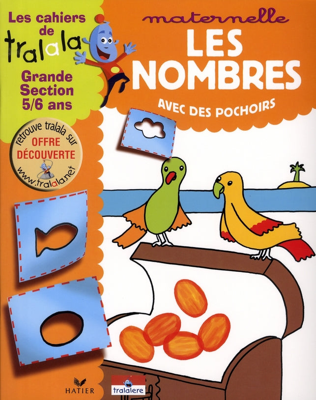 Les cahiers de Tralala ; les nombres avec des pochoirs ; grande section 5/6 ans