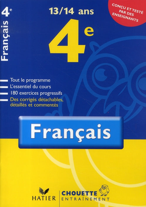 Chouette entraînement : francais ; 4ème (édition 2007)