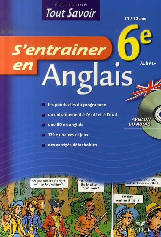 Tout savoir : s'entraîner en anglais ; 6ème ; cahier d'activités + cd