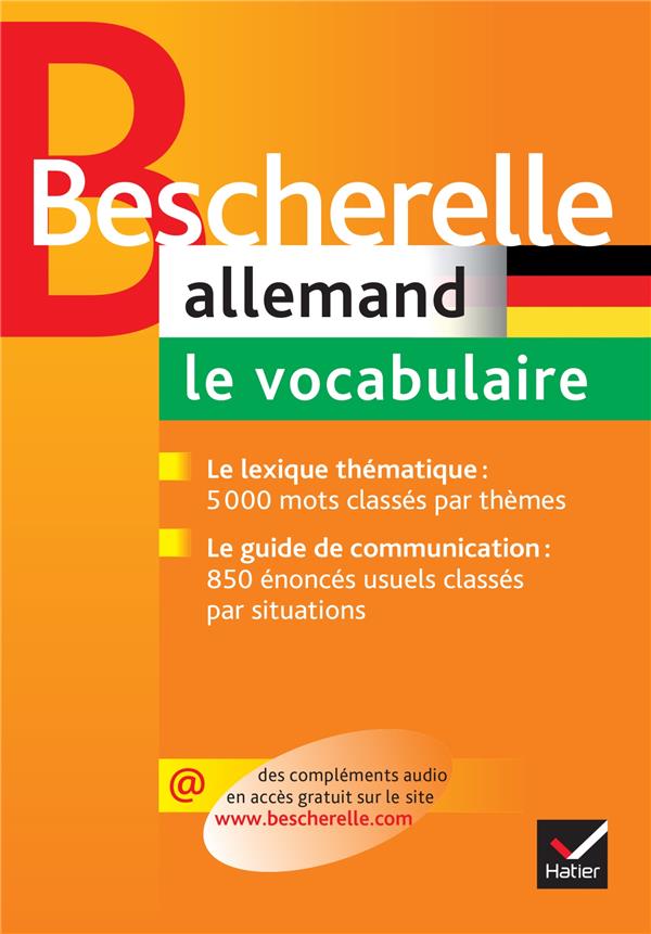 Bescherelle langues : Bescherelle allemand ; le vocabulaire