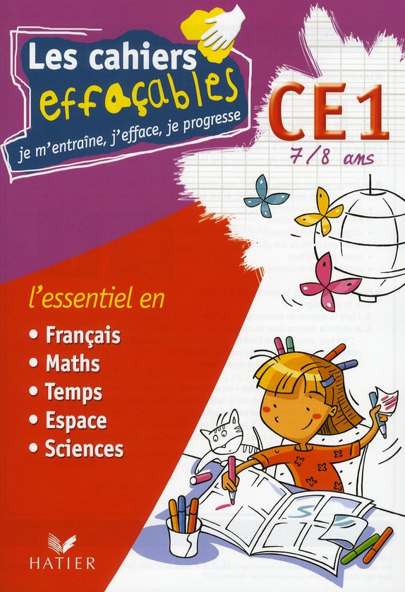 Les cahiers effaçables ; CE1