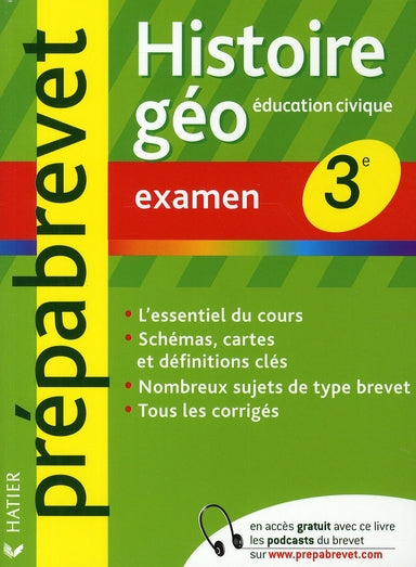PREPABREVET EXAMENS : histoire/géographie ; 3ème
